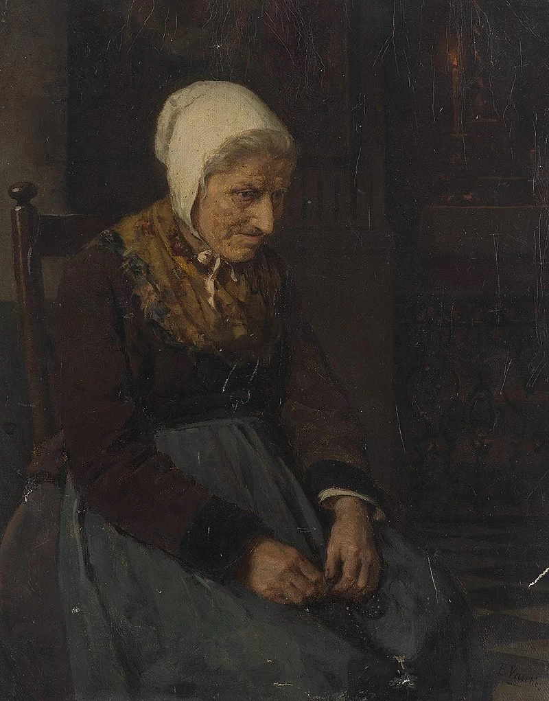 Vecchia donna in poltrona - Hermitage